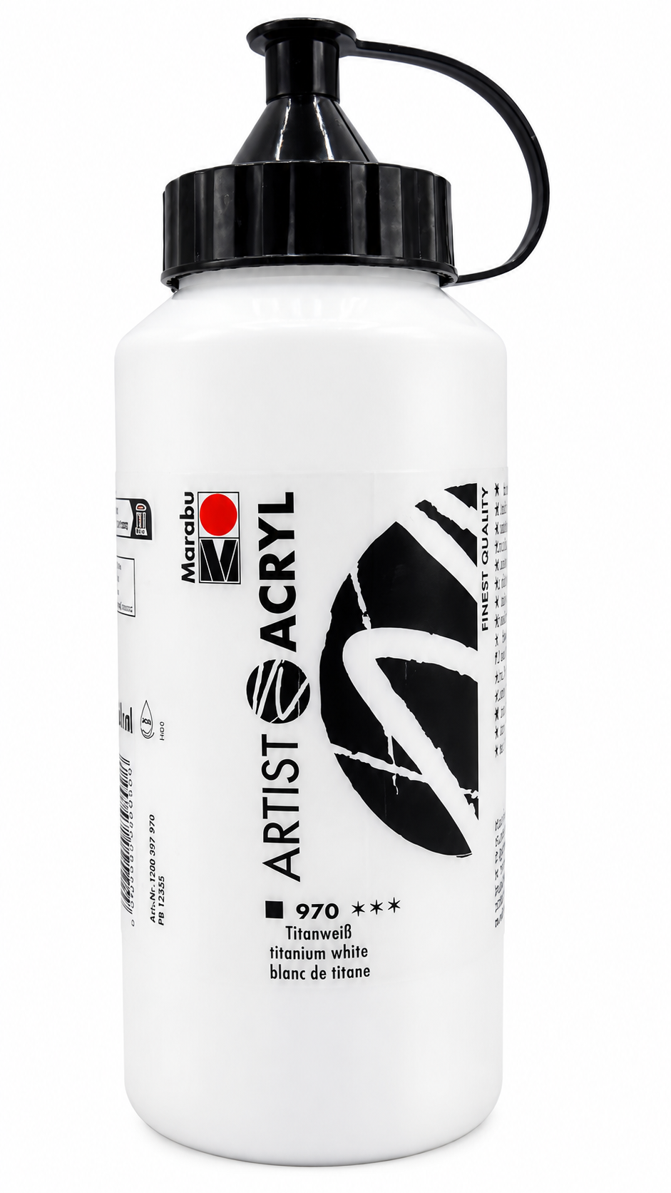 Marabu Artist Acryl 970 titánfehér akrilfesték – 500 ml