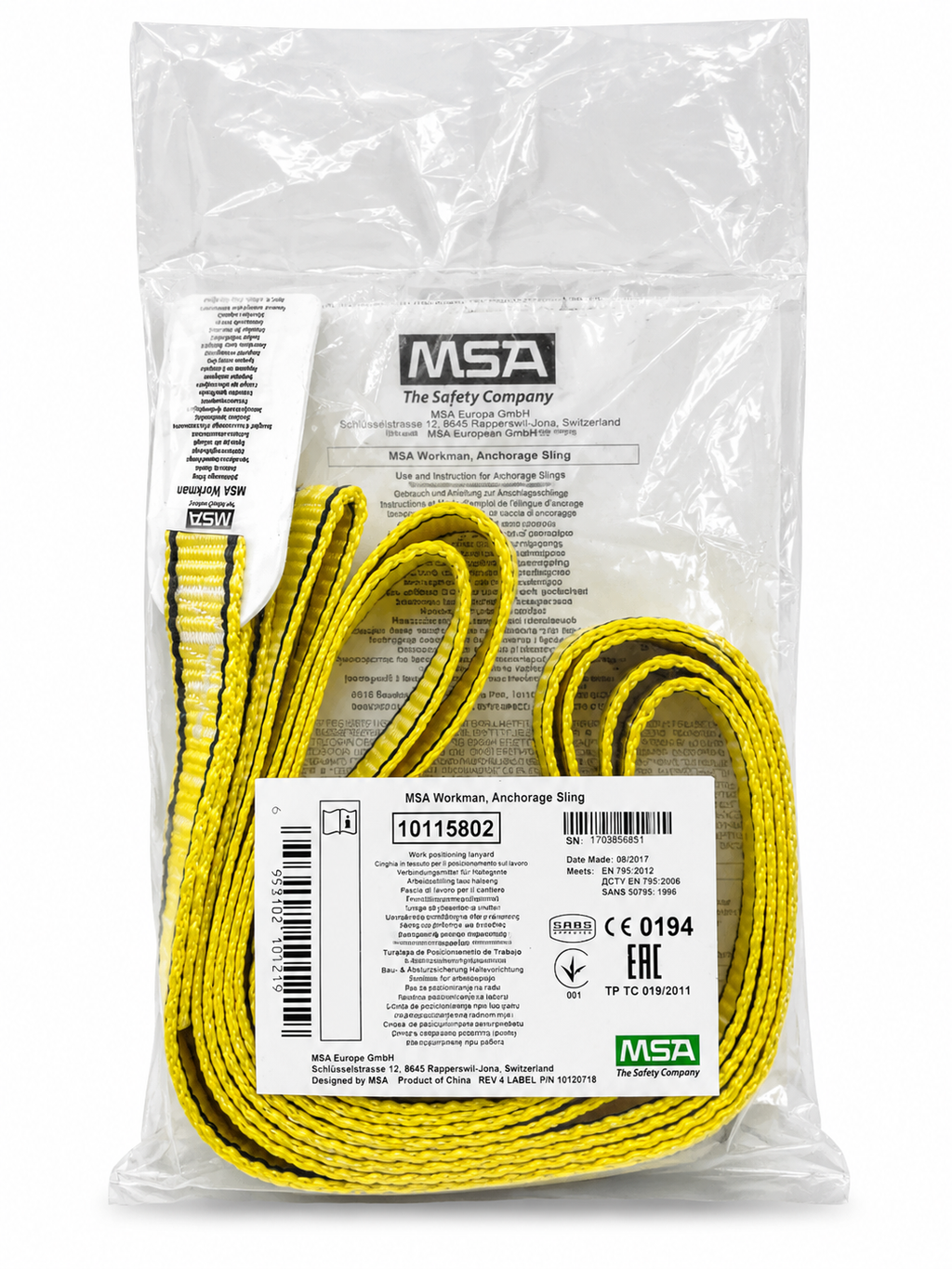 MSA Workman Anchorage Sling Rögzítőheveder (10115802)
