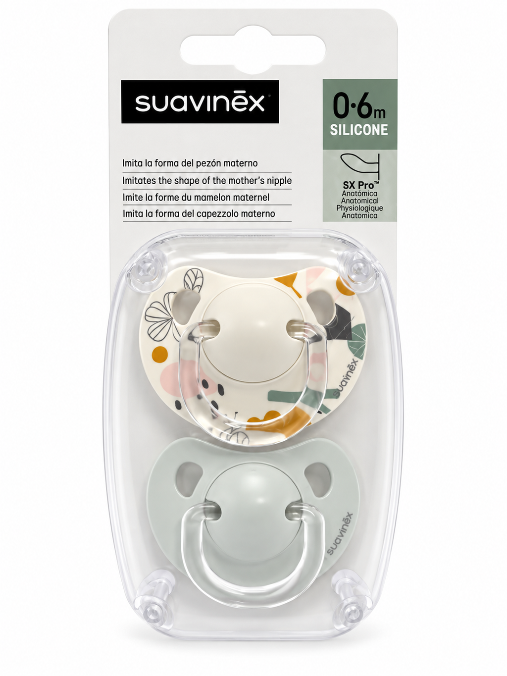 Suavinex anatómiai szilikon cumi, 0–6 hónapos korig, 2 db-os szett ( Ár : 1.500 Ft )