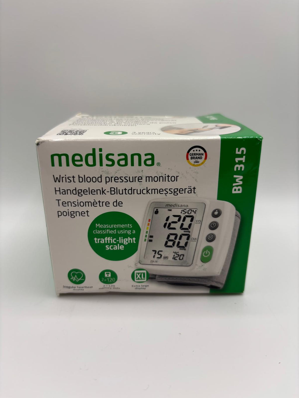 Elektronikus vérnyomásmérő Medisana BW 315 -csuklóra-