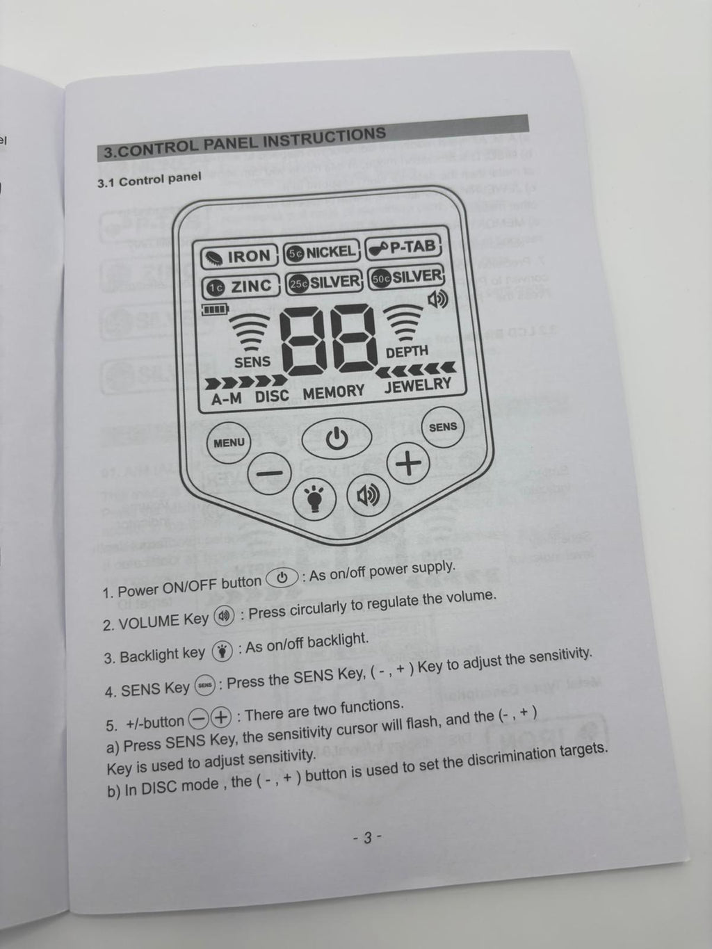 Digitális Fémdetektor GT1000