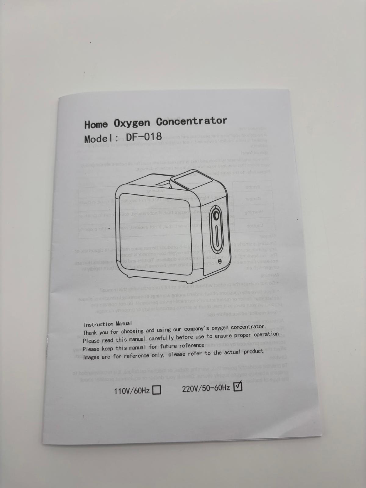Oxigénkoncentrátor otthoni használatra DF-018 (220V-50-60Hz)
