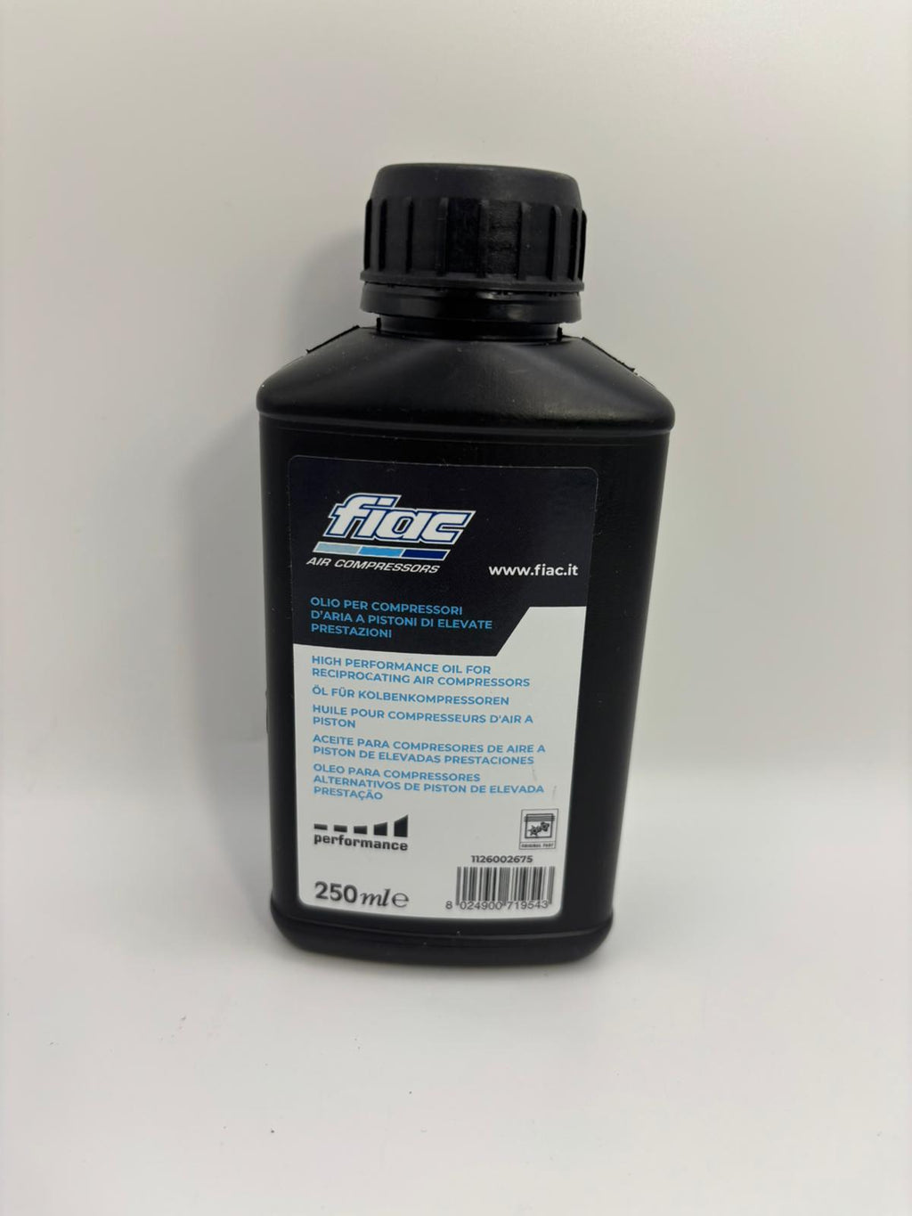 FIAC dugattyús kompresszorolaj – 250 ml (ISO VG 100)
