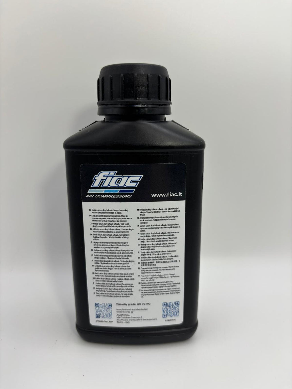 FIAC dugattyús kompresszorolaj – 250 ml (ISO VG 100)