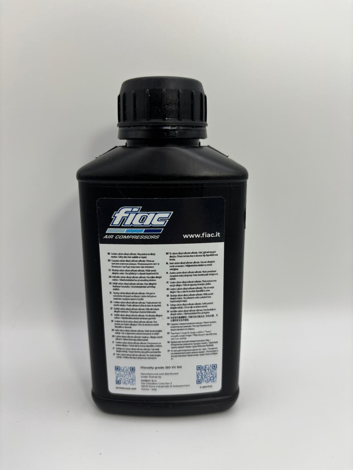 FIAC dugattyús kompresszorolaj – 250 ml (ISO VG 100)