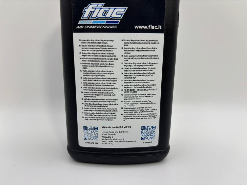 FIAC dugattyús kompresszorolaj – 250 ml (ISO VG 100)