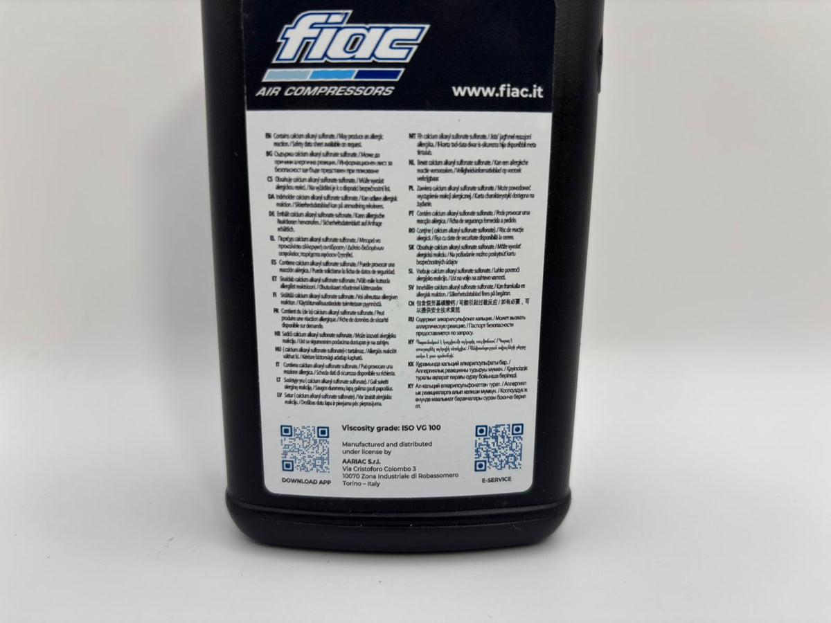 FIAC dugattyús kompresszorolaj – 250 ml (ISO VG 100)