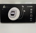 KLIM Journey hordozható CD-lejátszó – Fehér (Bluetooth, Akkumulátor, Tok, Fülhallgató)