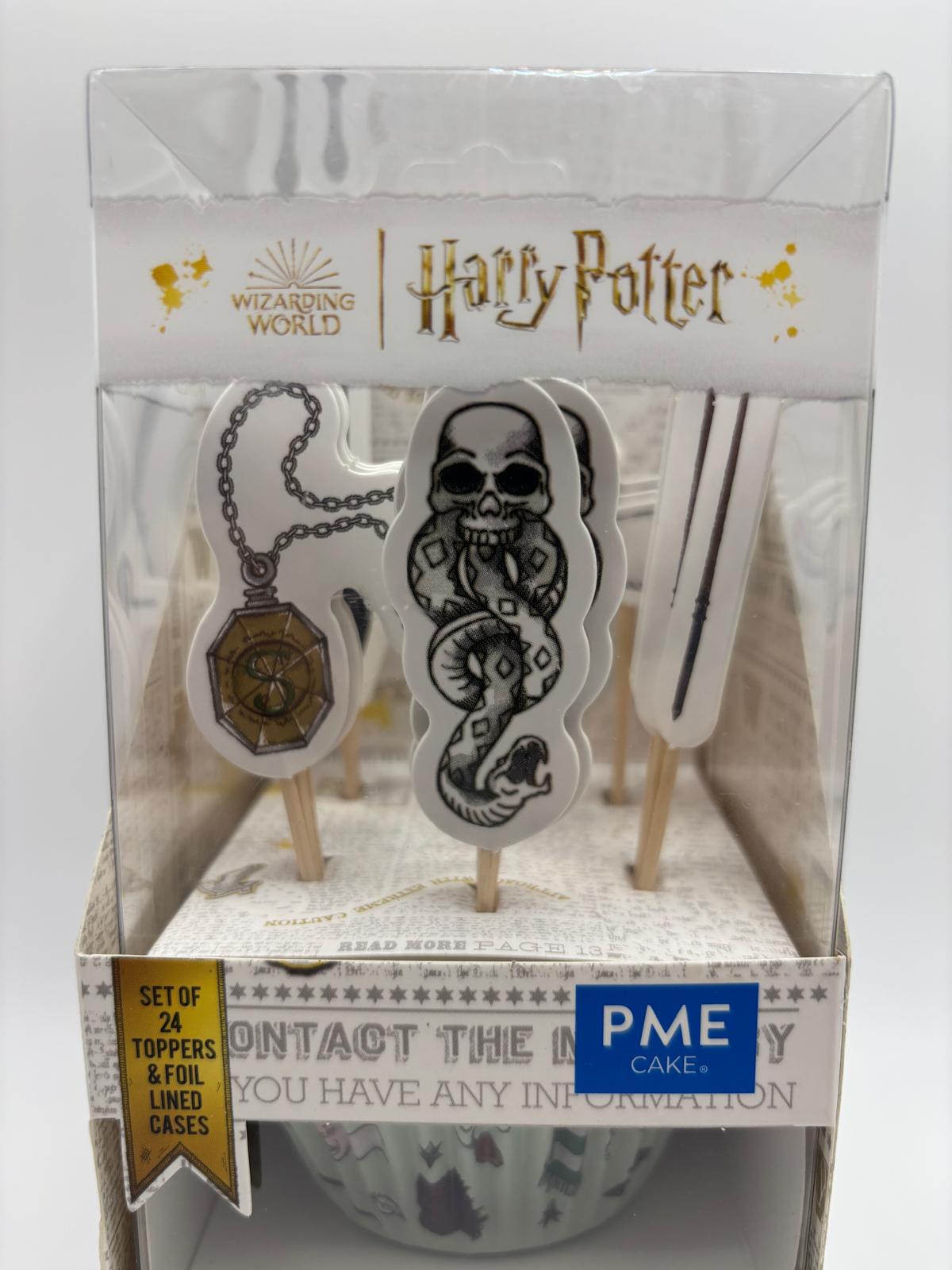 PME Harry Potter Cupcake szett – Draco Malfoy kiadás (24 db kapszli és 24 db pálcikás dísz)