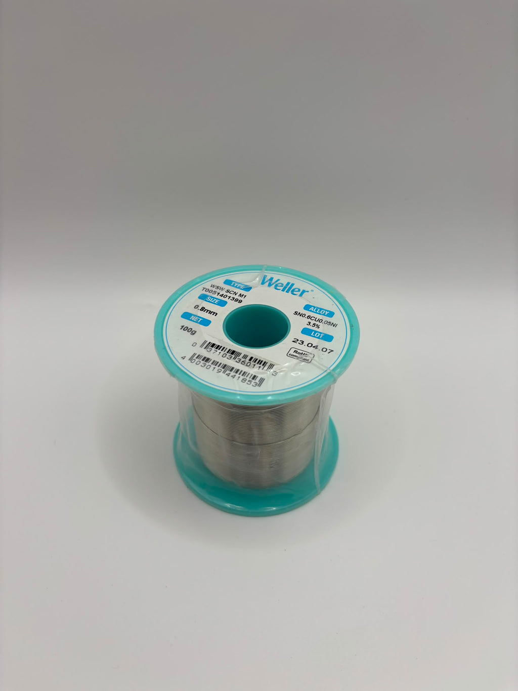 Weller WSW SCN M1 ólommentes forrasztóhuzal – 0,8 mm, 100 g (T0051401399)