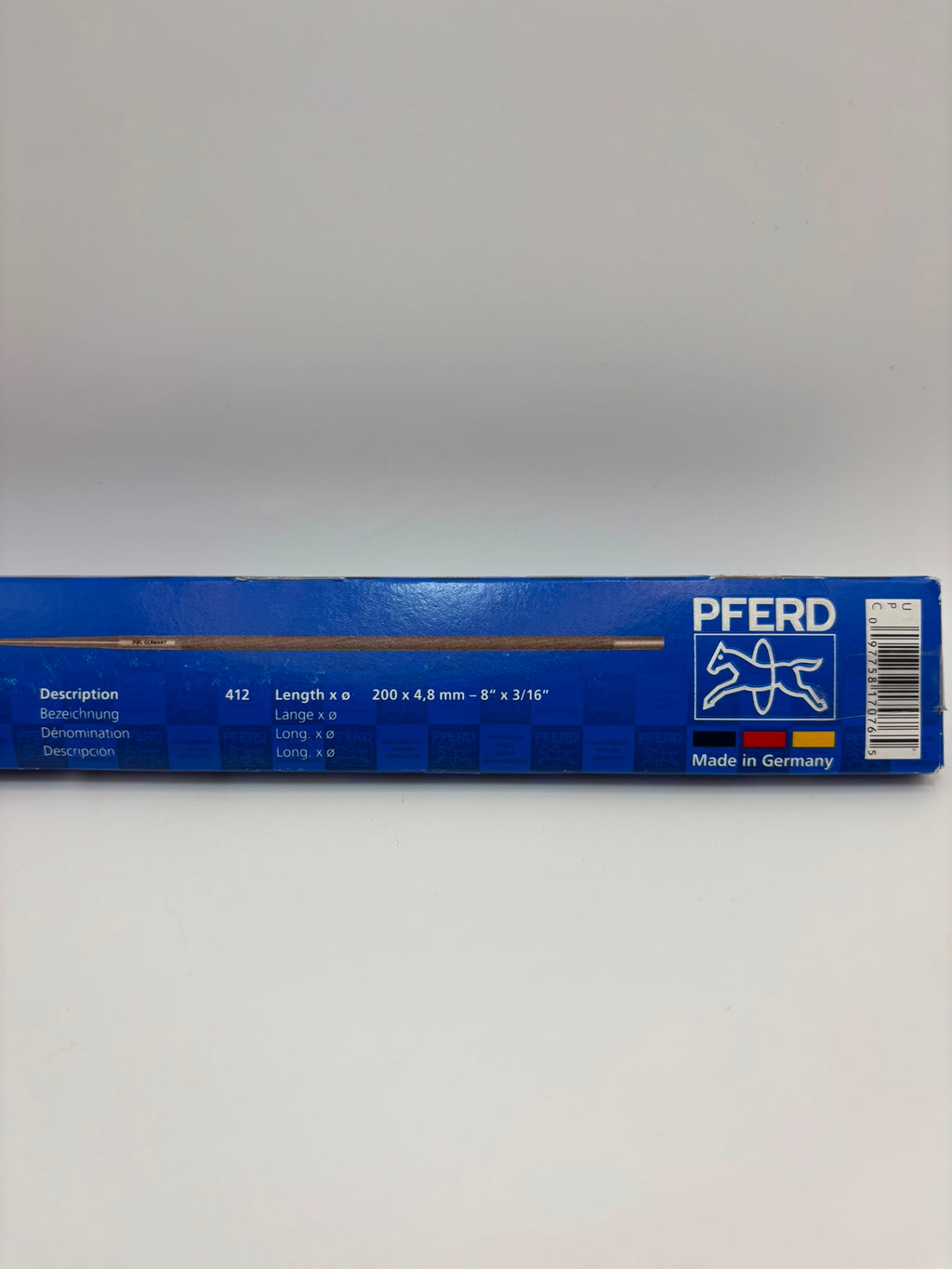 PFERD láncfűrész élező reszelő készlet – 4,8 mm x 200 mm (412-es típus), 6 db-os csomag