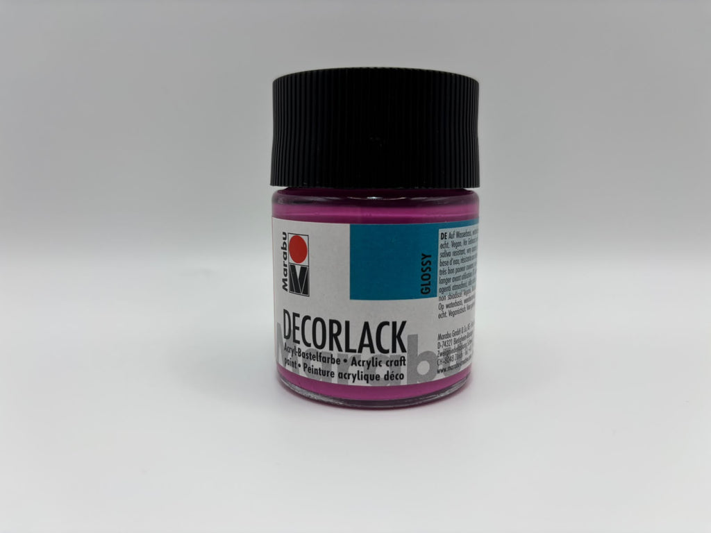 Marabu Decorlack Fényes Akril Hobbi Festék, 50 ml – 014 Magenta