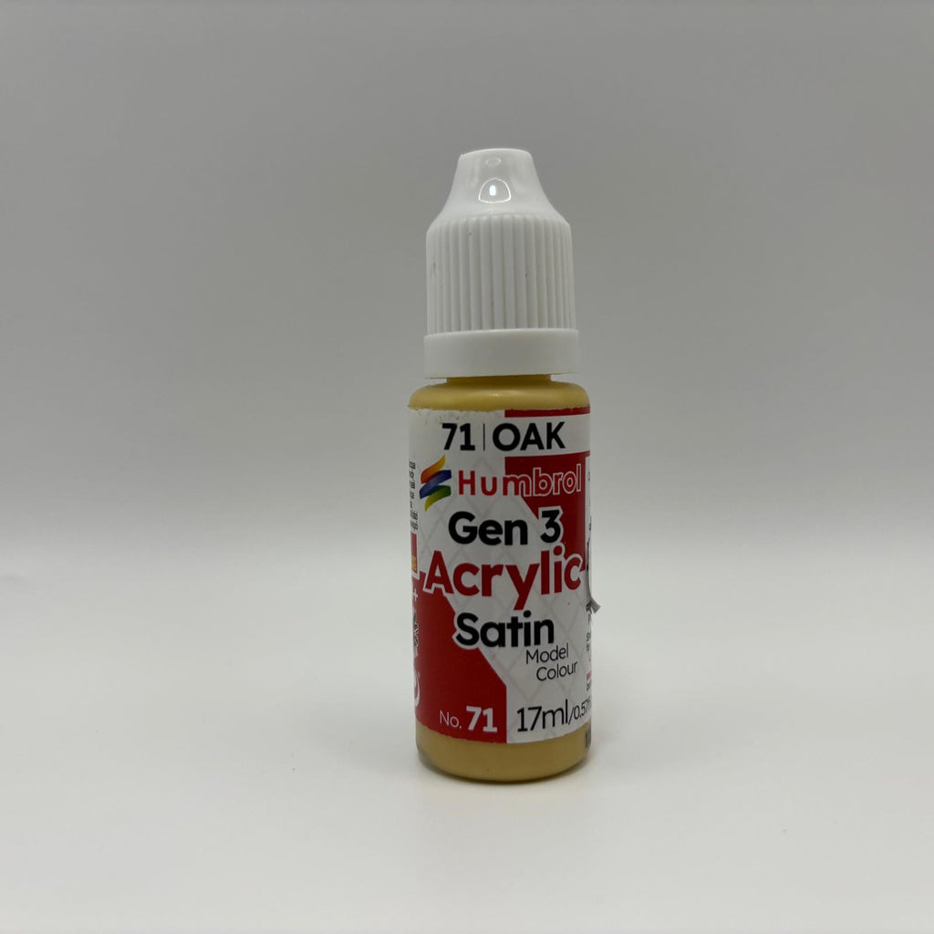 Humbrol Gen 3 No. 71 Oak selyemfényű akril makettfesték, 17 ml