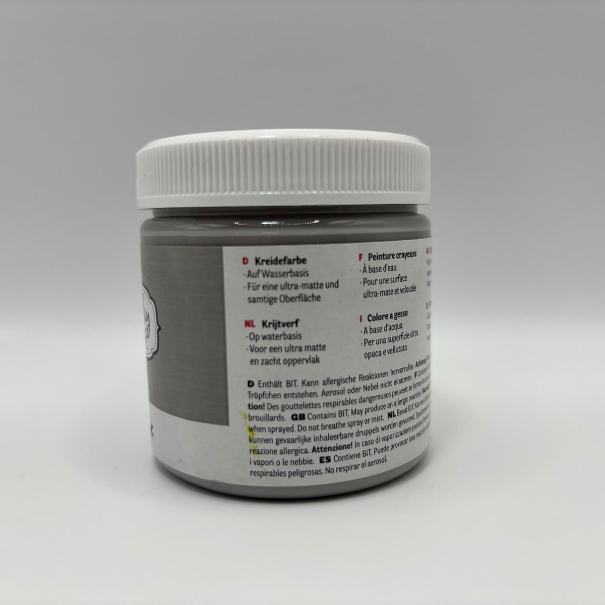 Rayher DecoArt Chalky Finish krétafesték, világosszürke, 118 ml