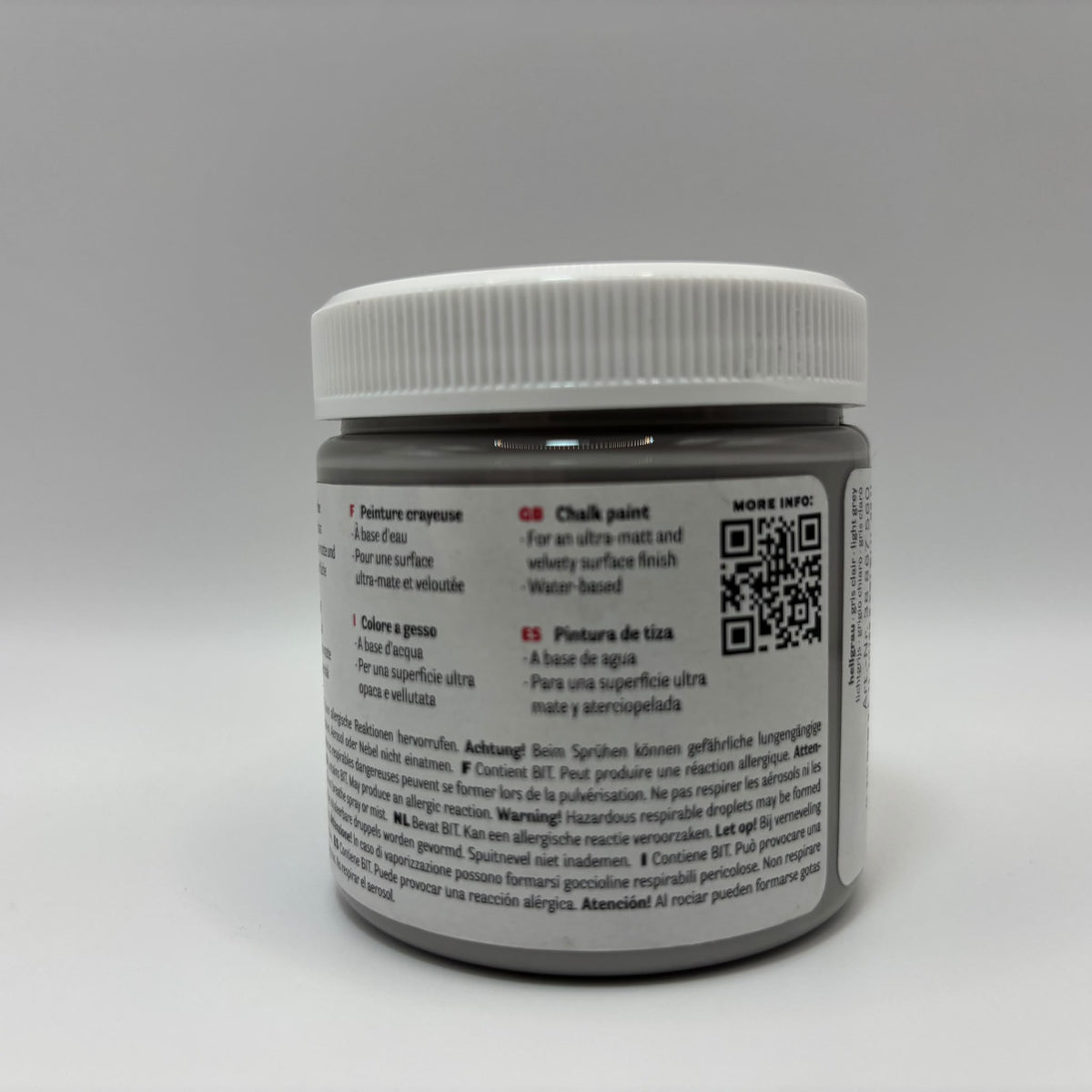 Rayher DecoArt Chalky Finish krétafesték, világosszürke, 118 ml