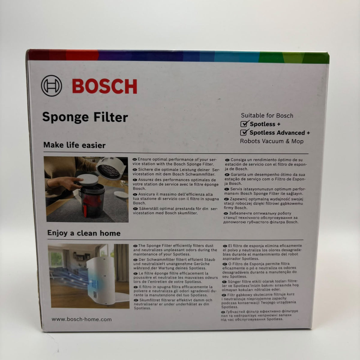 Bosch BHZRSFD szivacsszűrő Spotless és Spotless Advanced robotporszívókhoz (3 db)
