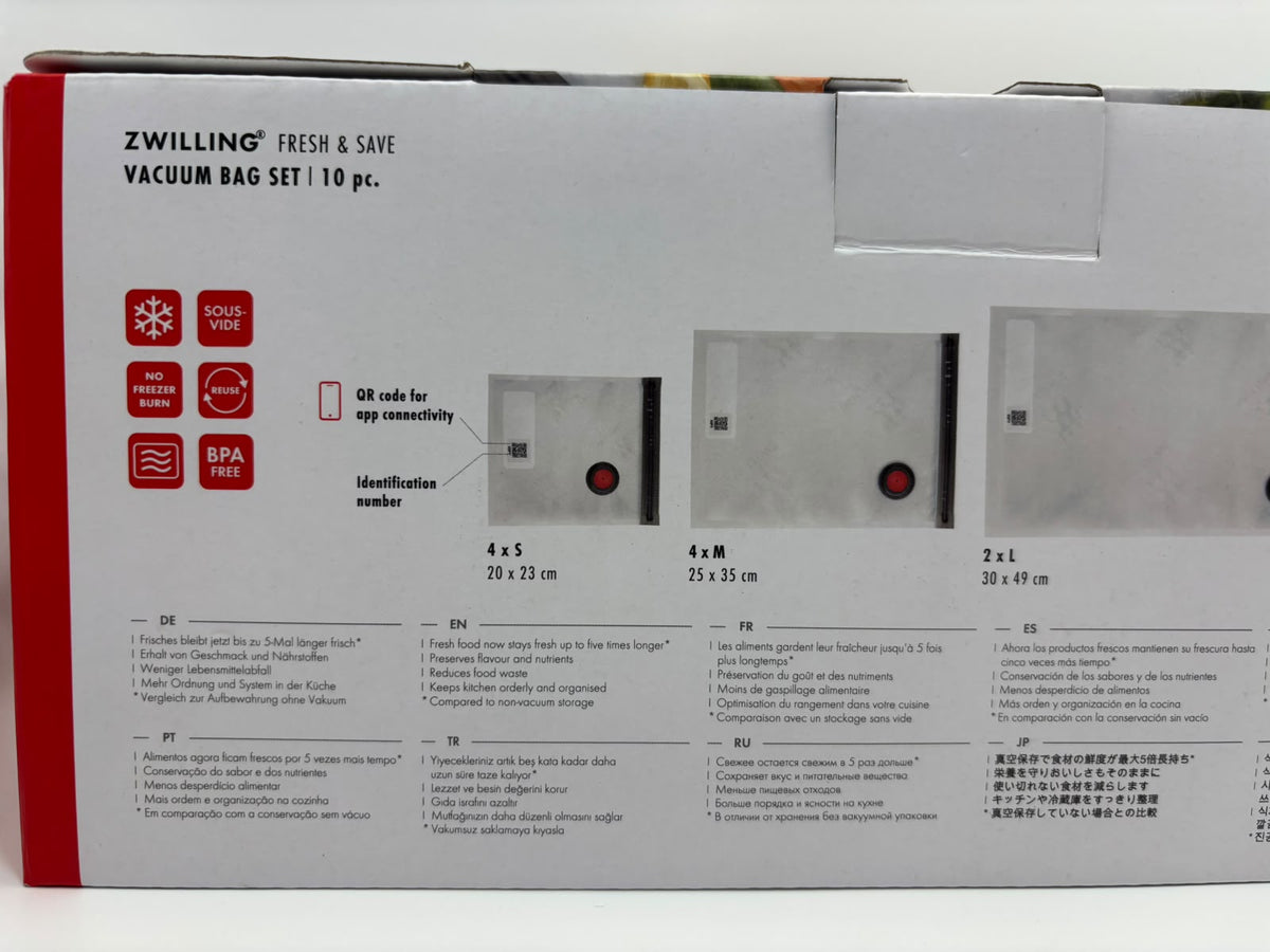 ZWILLING Fresh & Save vákuumtasak készlet, 10 részes