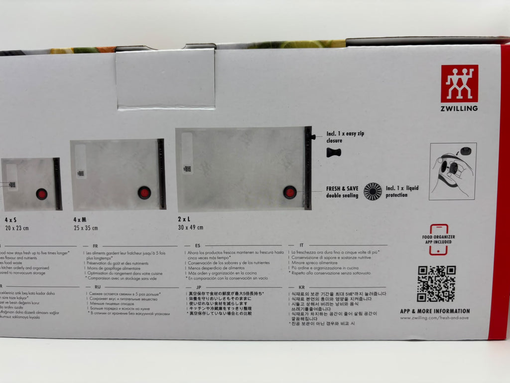 ZWILLING Fresh & Save vákuumtasak készlet, 10 részes
