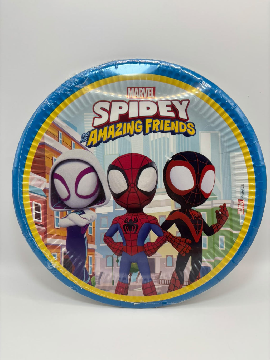 Marvel Spidey and His Amazing Friends parti szett – 8 db papírtányér, 8 db papírpohár, 20 db szalvéta