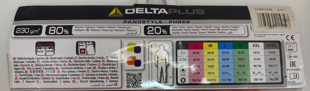 Delta Plus Panostyle PHBE2 - Narancssárga - Munkás Rövidnadrág (S méret)