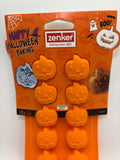 Zenker Halloween tök alakú szilikon praliné- és jégkocka készítő forma, 10 adagos