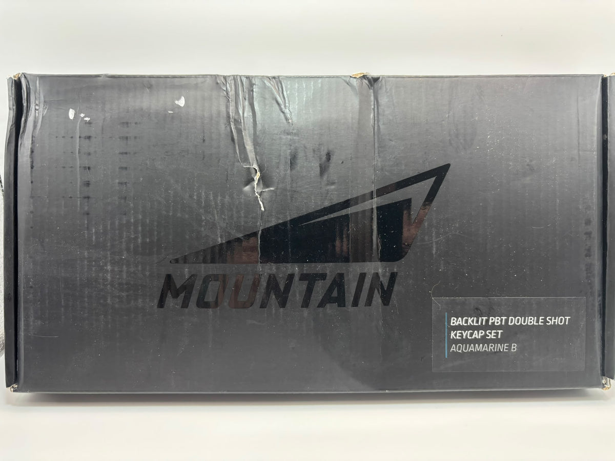Mountain Backlit PBT Double Shot Keycap Set – Aquamarine B