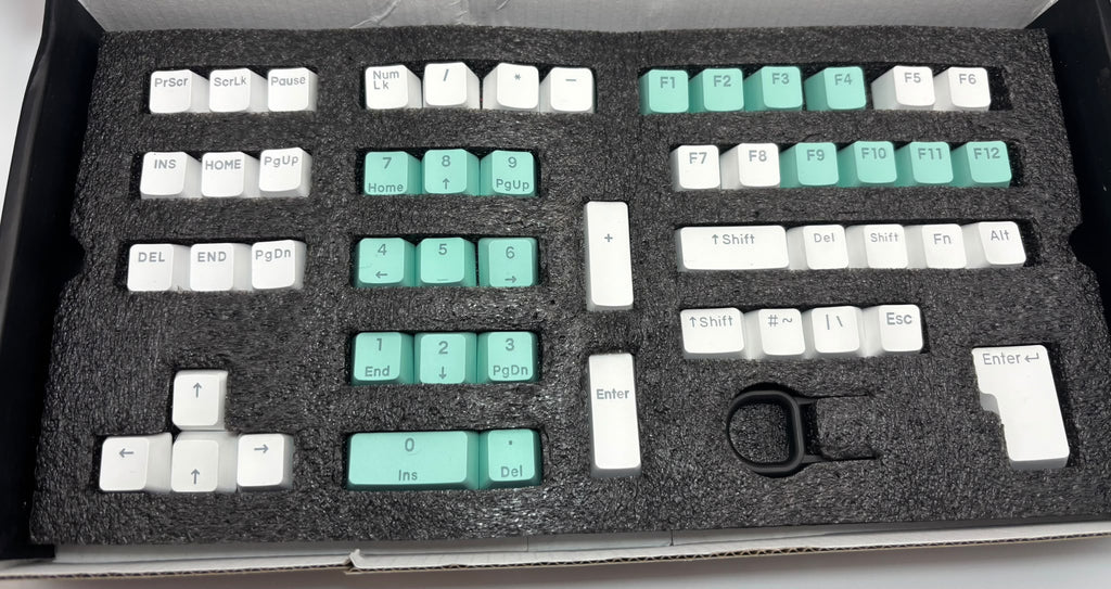 Mountain Backlit PBT Double Shot Keycap Set – Aquamarine B