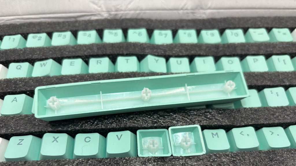 Mountain Backlit PBT Double Shot Keycap Set – Aquamarine B