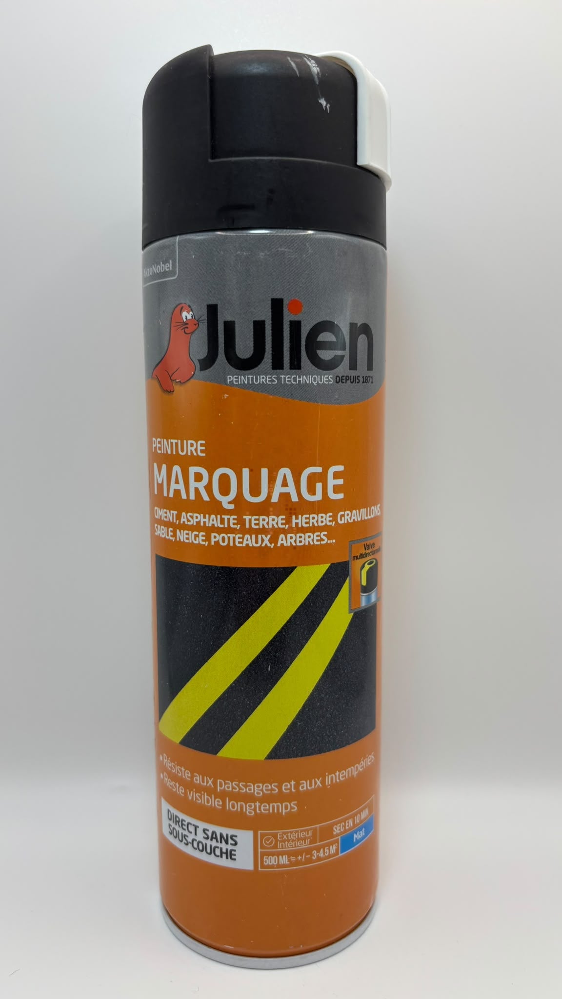 Julien Peinture Marquage jelölőfesték spray – Matt fehér, 500 ml