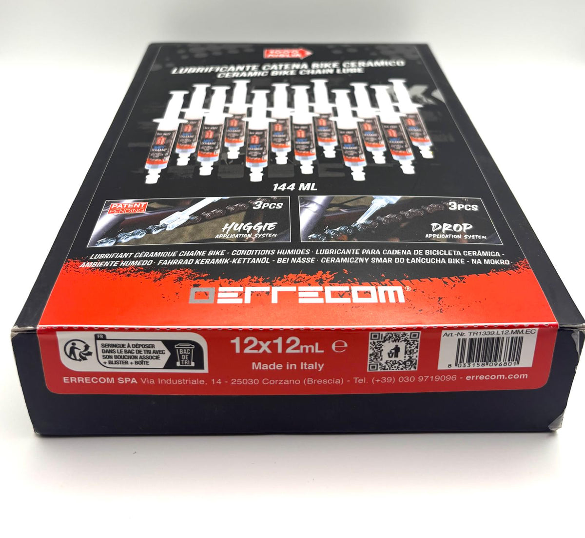 Errecom 1000 Miglia kerámia kerékpárlánc-kenőanyag – 12 × 12 ml