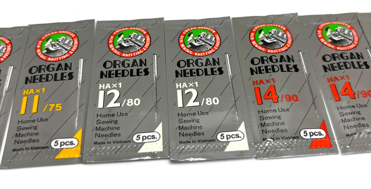 Organ HAx1 háztartási varrógéptű-készlet – 12 csomag, összesen 60 db
