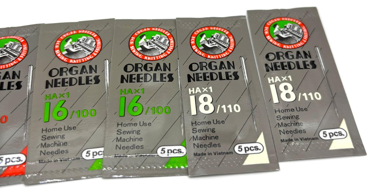Organ HAx1 háztartási varrógéptű-készlet – 12 csomag, összesen 60 db