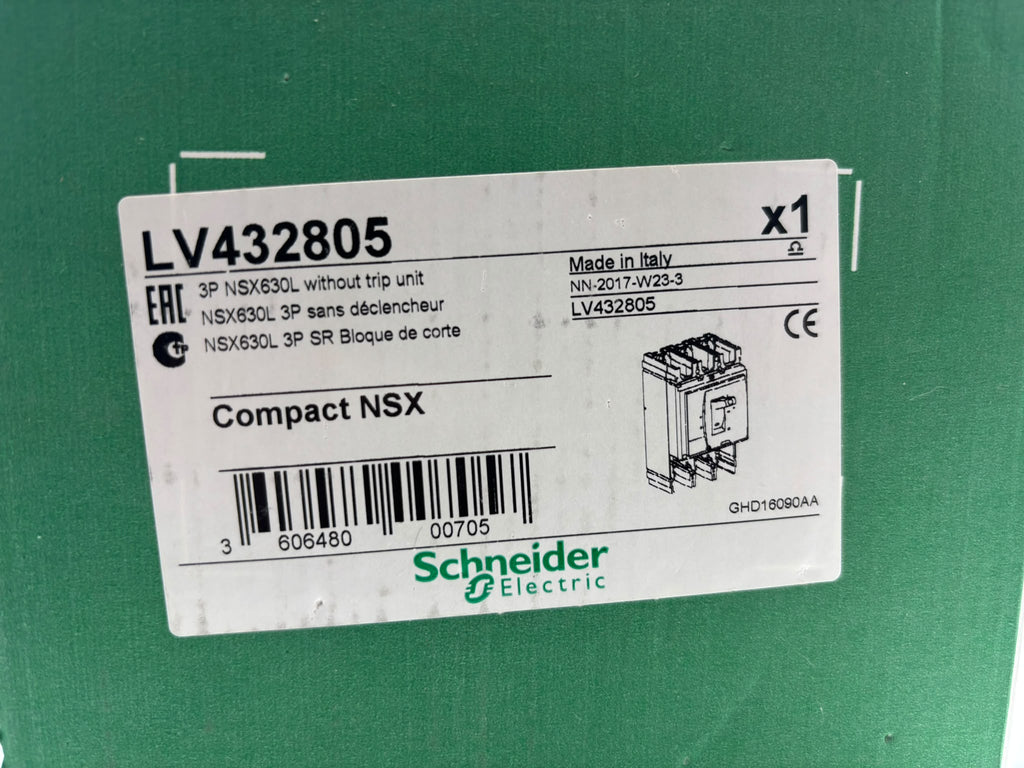 Schneider Electric Compact NSX 630L 3P Megszakító alaptest (LV432805)
