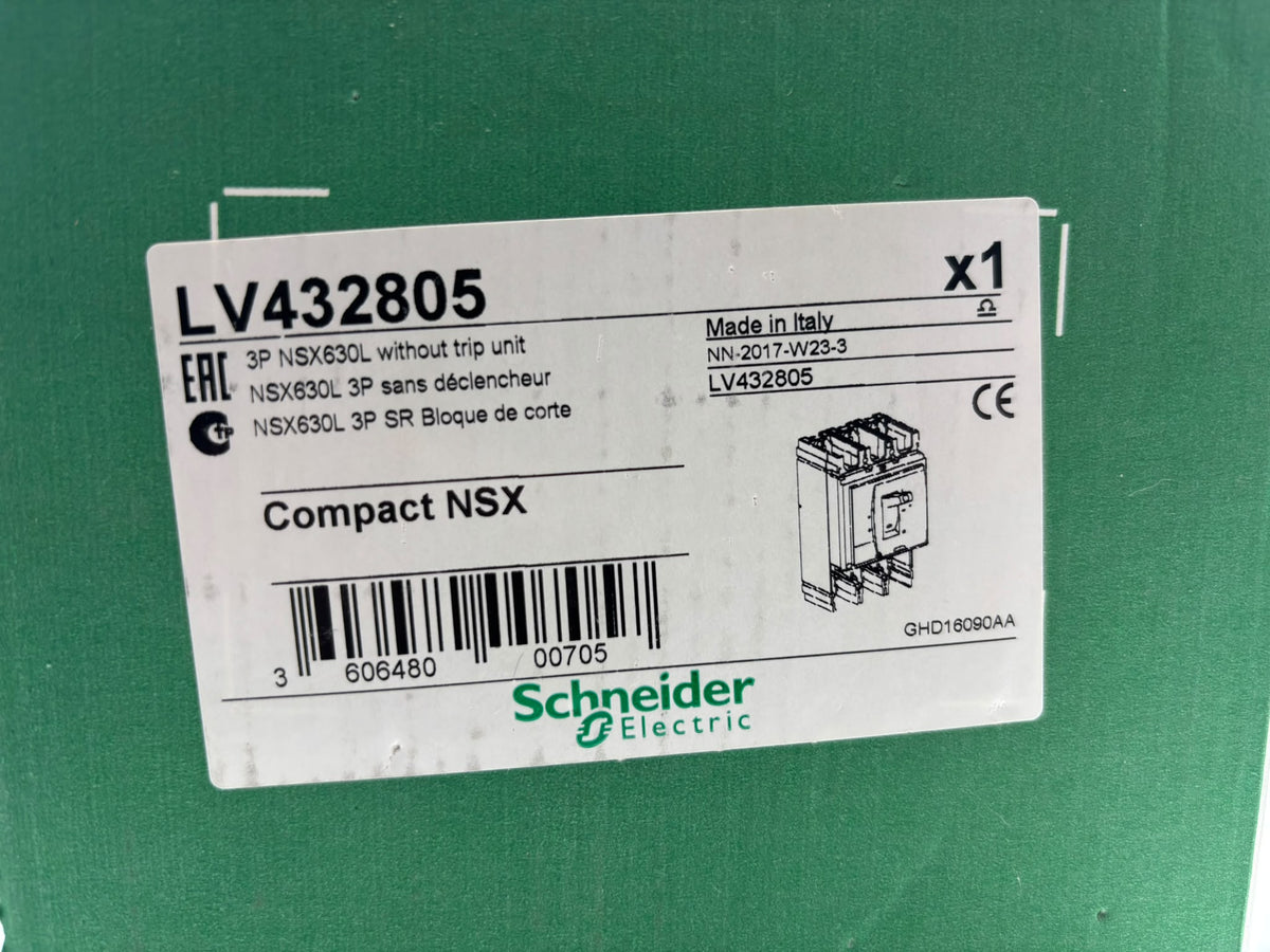 Schneider Electric Compact NSX 630L 3P Megszakító alaptest (LV432805)