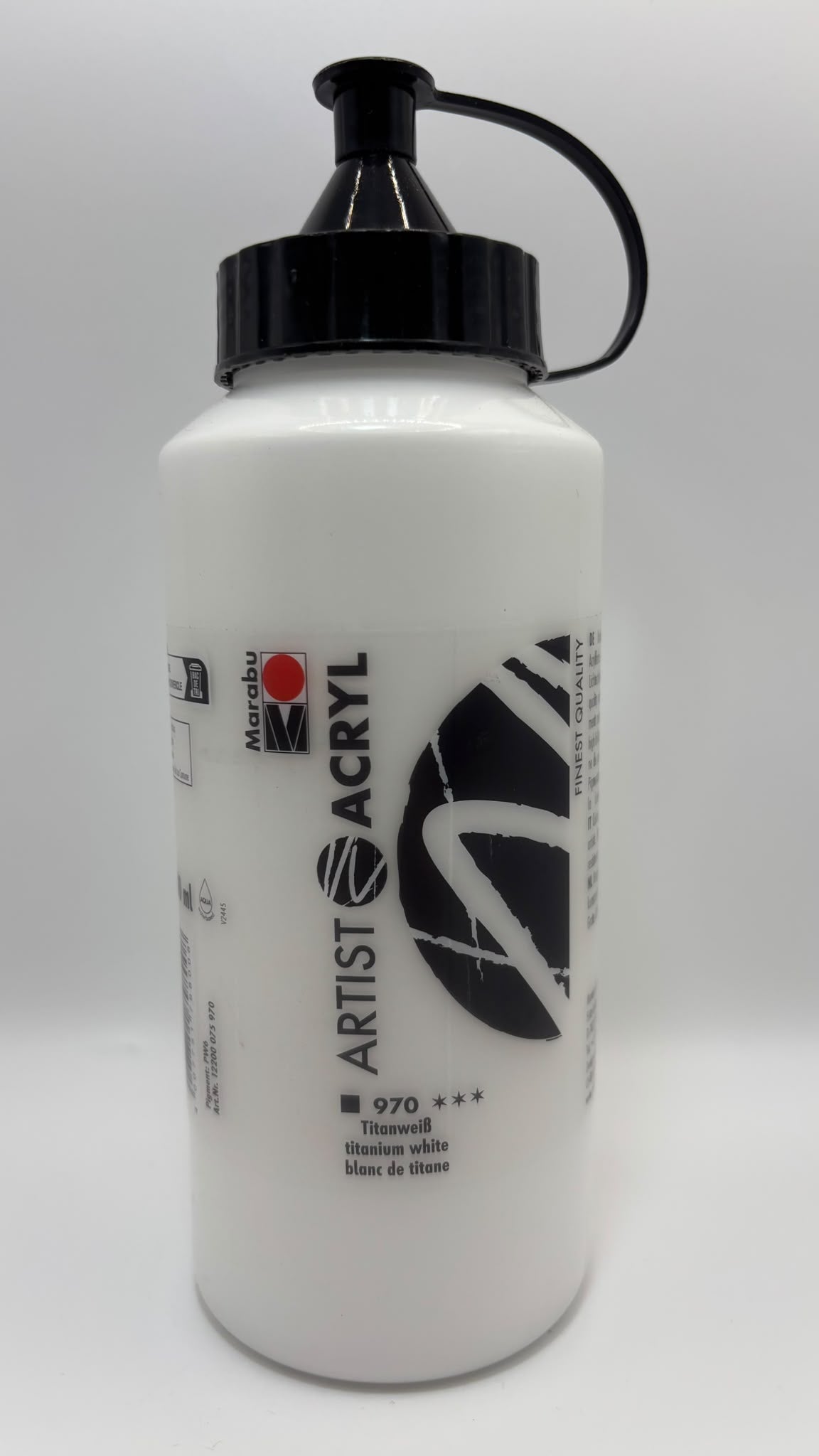 Marabu Artist Acryl 970 titánfehér akrilfesték – 500 ml
