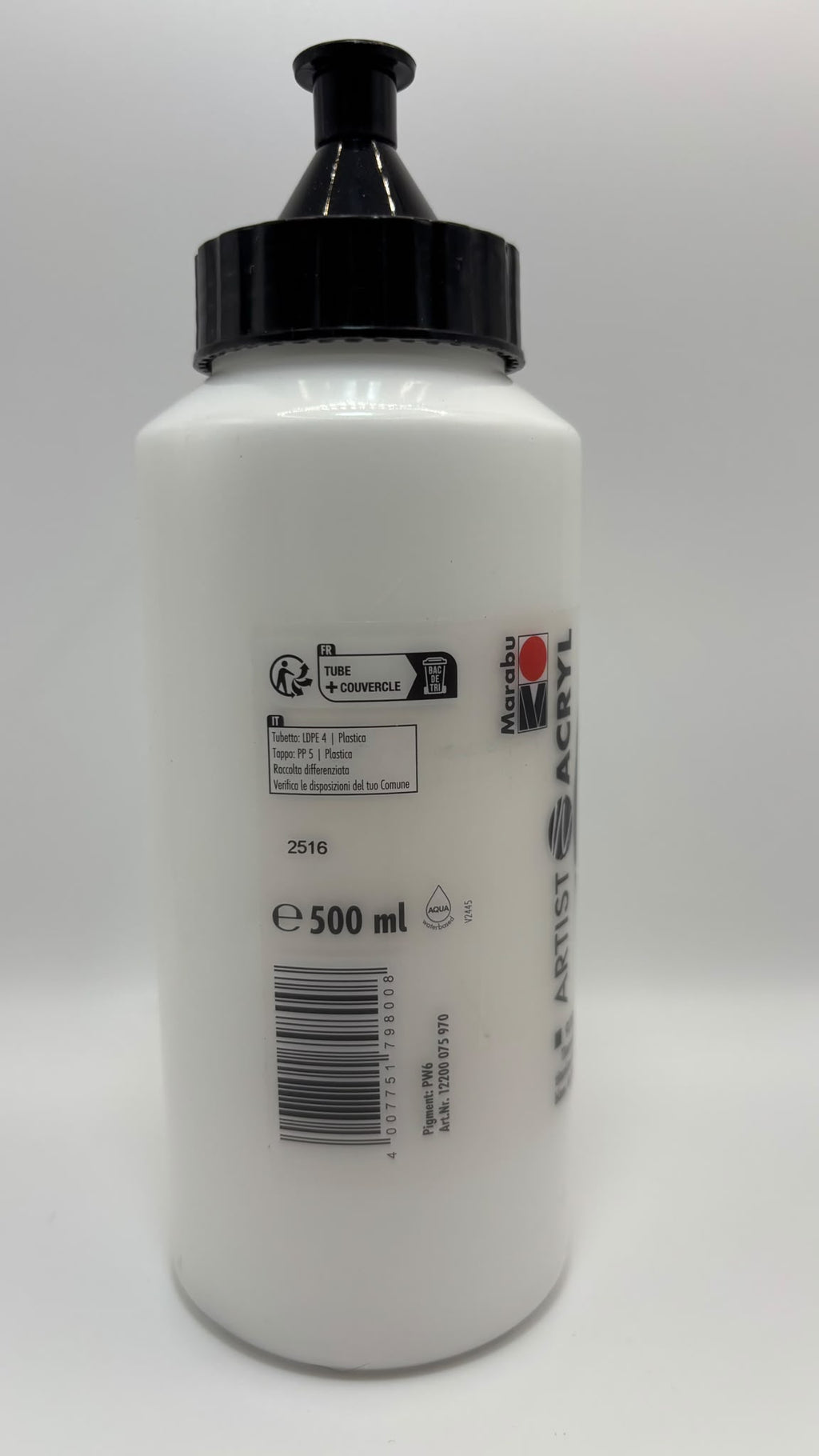 Marabu Artist Acryl 970 titánfehér akrilfesték – 500 ml