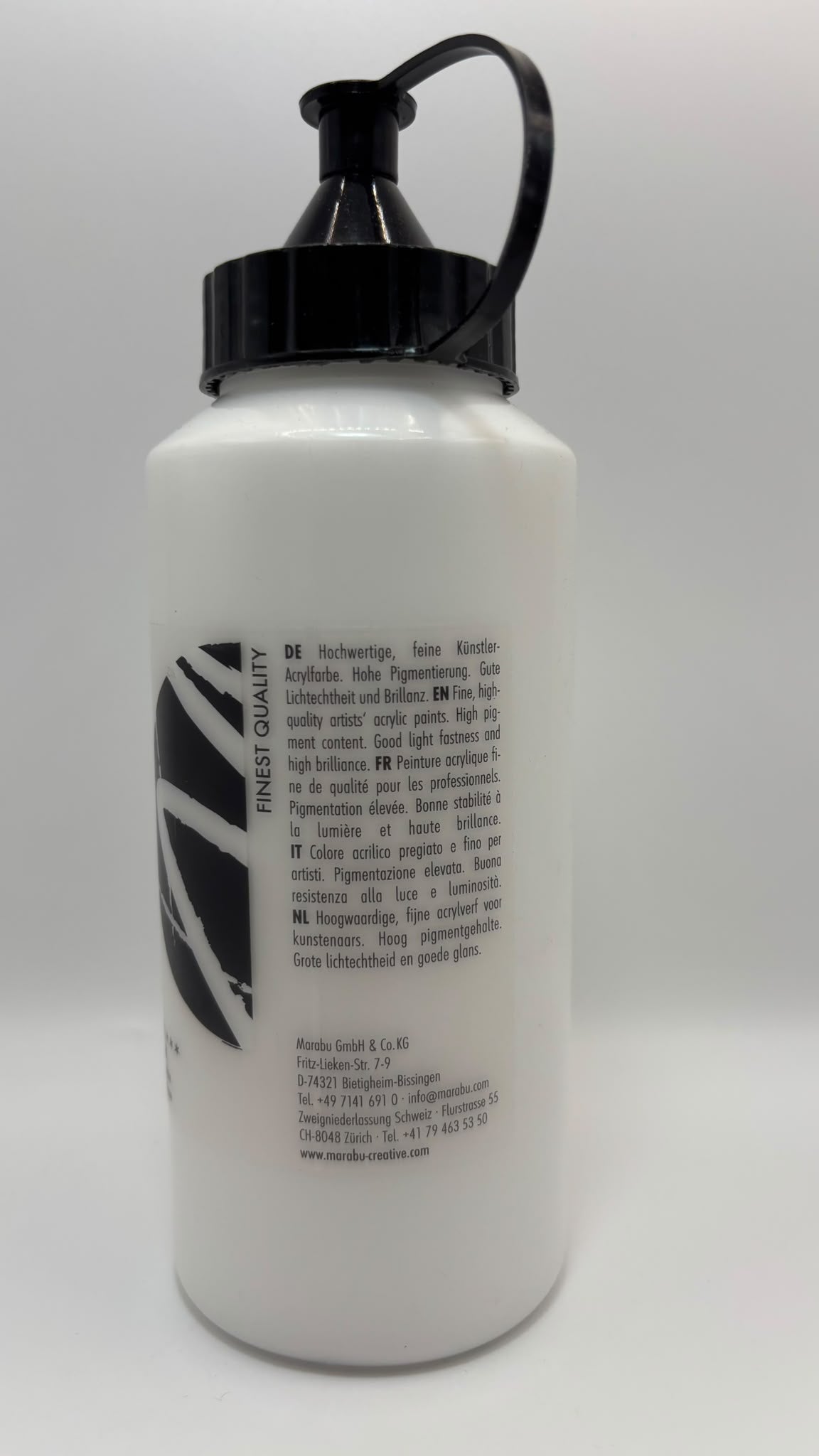 Marabu Artist Acryl 970 titánfehér akrilfesték – 500 ml