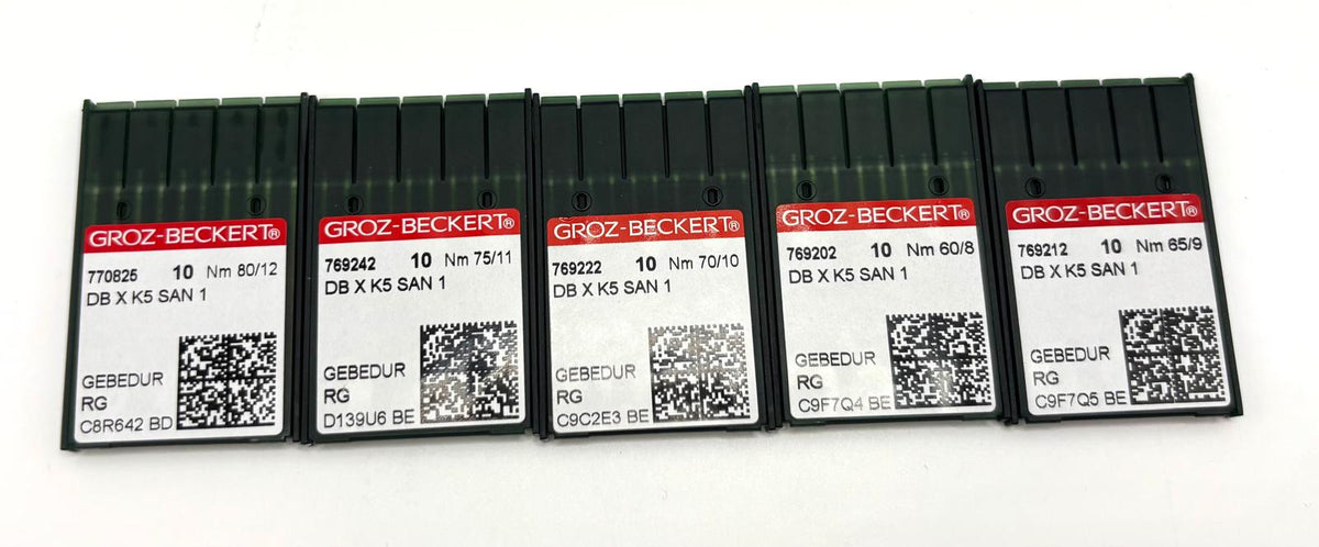 Groz-Beckert DB X K5 SAN 1 varrógéptű-készlet – 50 db/doboz