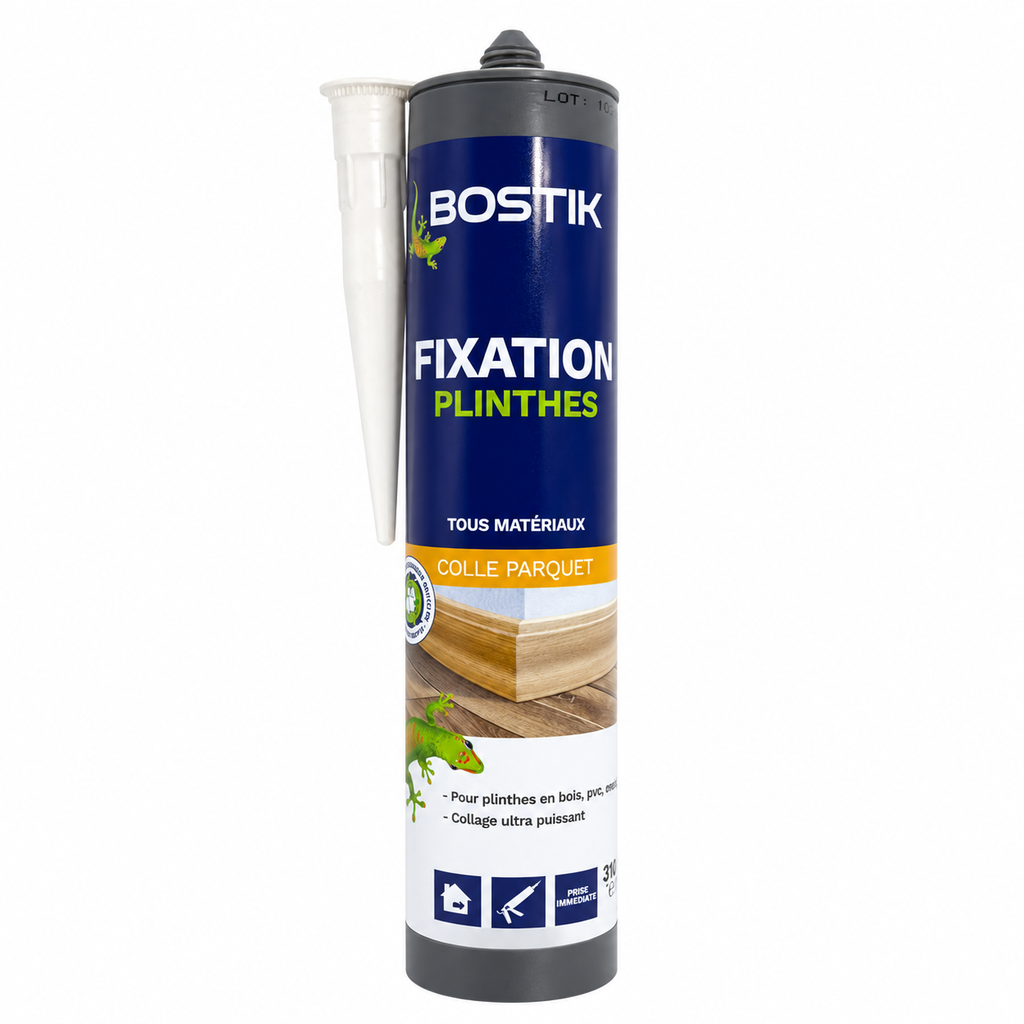 Bostik Fixation Plinthes beltéri szegélyléc ragasztó – 310 ml, fehér