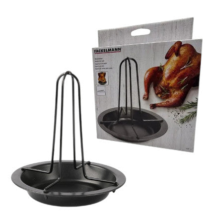 Fackelmann tapadásmentes csirkesütő állvány tálcával (17 cm / 19 cm)