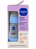 MAM Easy Start Anti-Colic cumisüveg 160 ml – Kék / Rókás minta (0+ hó)