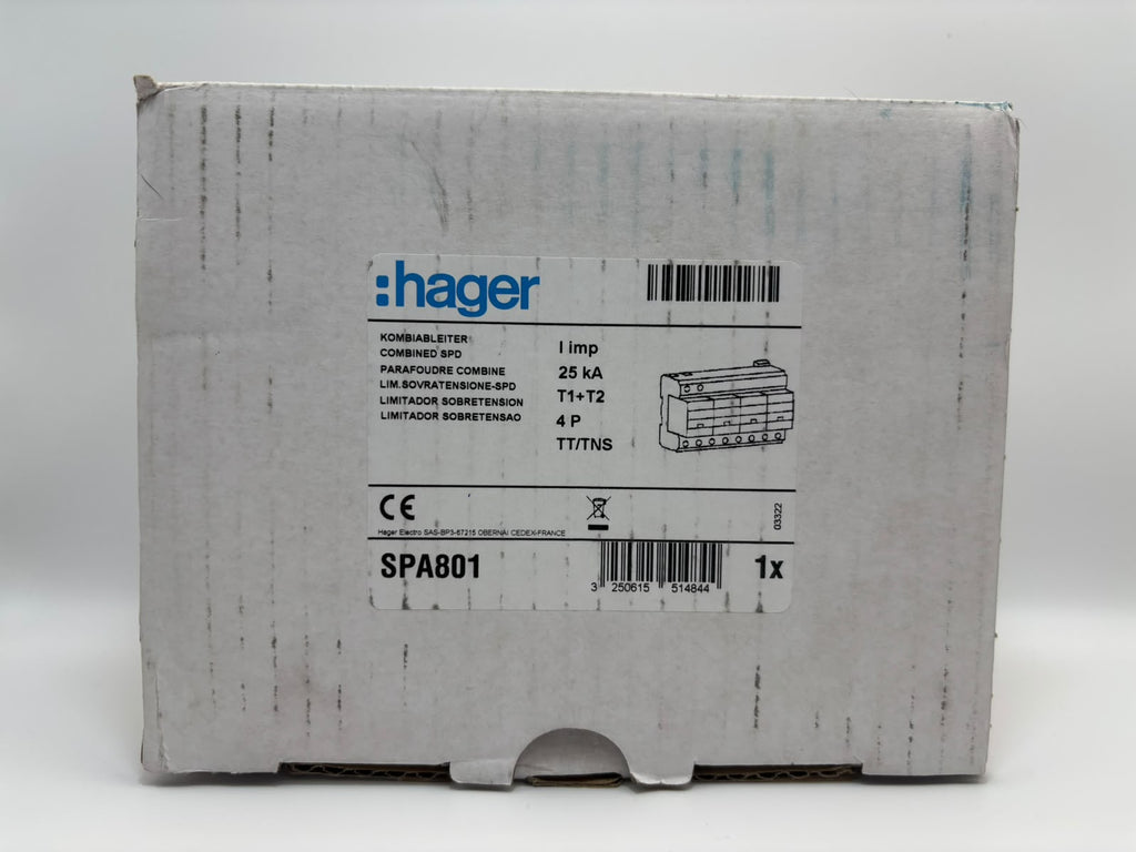 Hager SPA801 túlfeszültség-levezető termékfotó 4