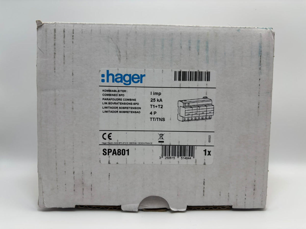 Hager SPA801 túlfeszültség-levezető termékfotó 4
