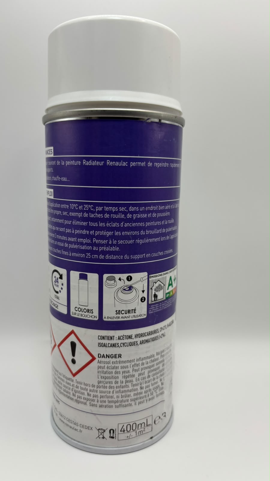 Renaulac radiátorfesték spray – használati információk