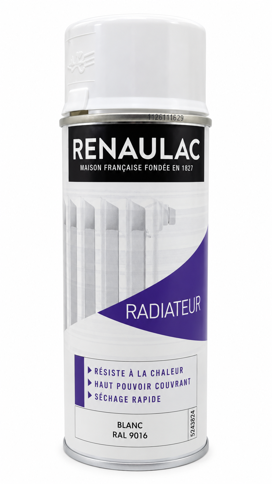 Renaulac fehér radiátorfesték spray 400 ml – borítókép